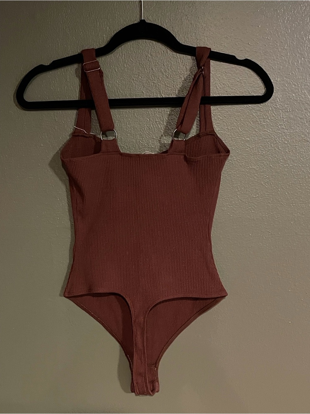 Free People Intimately Bodysuit S Brown In The City Underwire Ribbed Corset Top - Picture 6 of 11